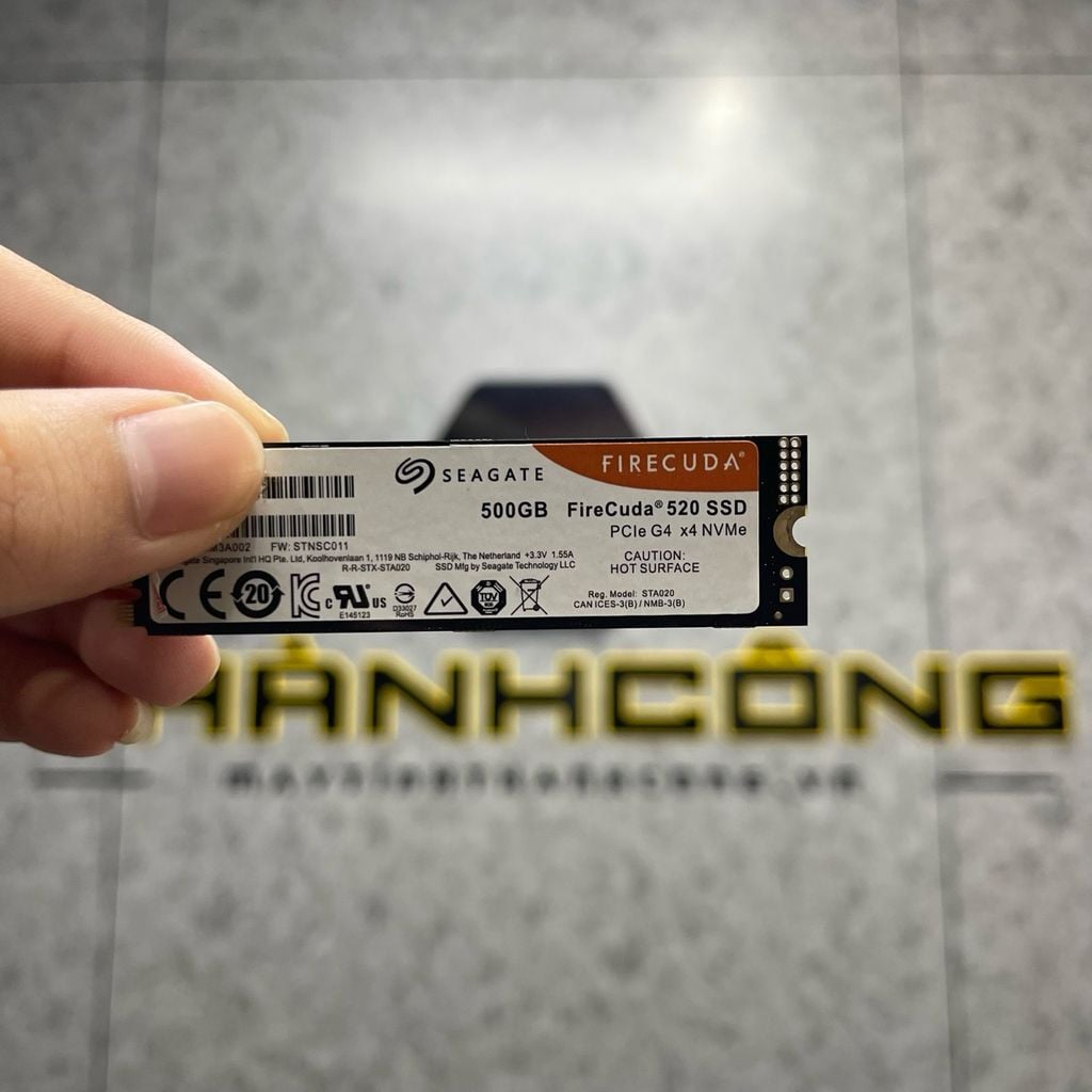 Ổ cứng SSD Seagate Firecuda Gaming 520 M.2 PCIe Gen4 x4 NVMe 500GB USED