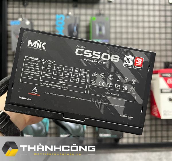 NGUỒN MIK C550B - 80 Plus USED BH 6/2028