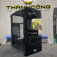 CASE VISION VSP V212 ĐEN mATX ( 2 mặt kính) USED