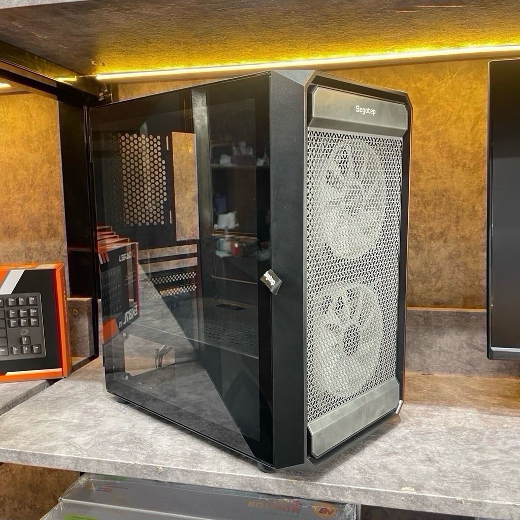 Case Segotep Artist 2F M-ATX 2 Fan RGB Đen USED