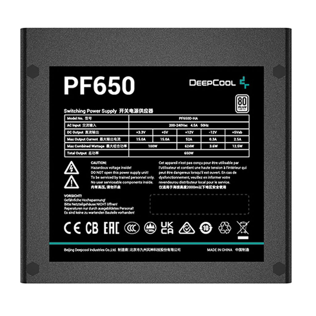 Nguồn Deepcool PF650 650W 80PLUS 230V