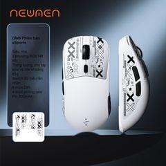 Chuột Gaming Newmen GW9 Wireless Dual Mode White
