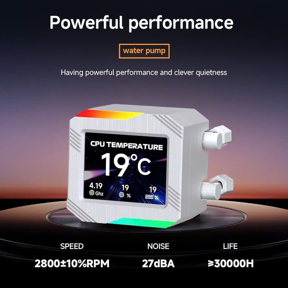 Tản nhiệt nước Leopard Astro Shell 240 ARGB Digital LCD WHITE V2