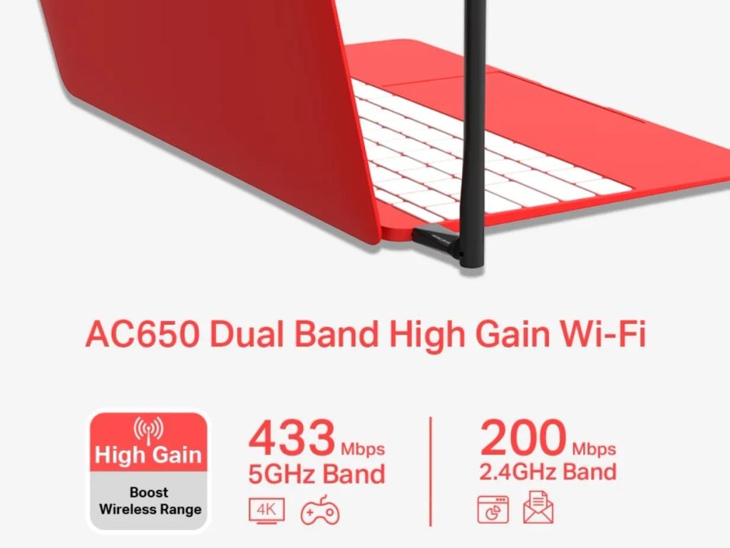 USB Wifi Mercusys MU6H băng tần kép AC650