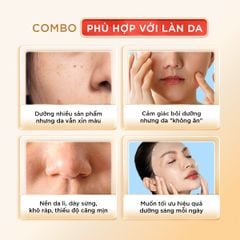 Bộ Đôi Dưỡng Trắng và Phục Hồi Da LANCI (Kem Dưỡng Trắng 50ml + Hộp Mặt Nạ Vi Kim Exosome)
