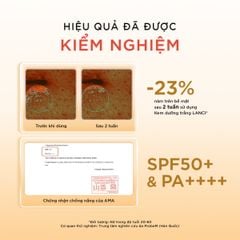Bộ đôi Kem Dưỡng Trắng LANCI 50ml và Sữa chống nắng LANCI 50ml giúp dưỡng trắng và bảo vệ da