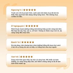 Bộ Dưỡng Trắng Toàn Diện LANCI  (Serum + Kem dưỡng trắng + Chống nắng)