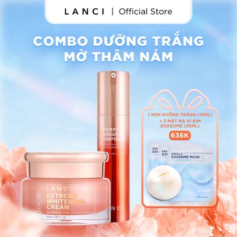 Bộ Dưỡng Trắng 3D-Brighty LANCI (Serum + Kem Dưỡng Trắng) 50ml