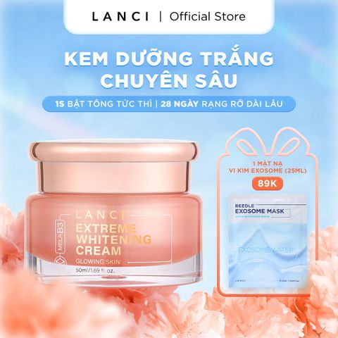 Kem Dưỡng Trắng Da LANCI Extreme Whitening Cream Glowing Skin MelaB3 50ml