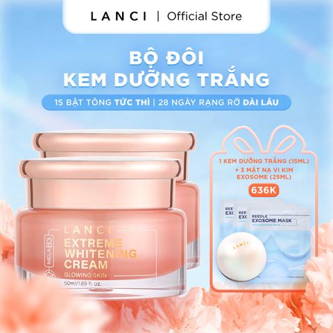 Bộ 2 Kem Dưỡng Trắng Da Chuyên Sâu LANCI (50ml x2)