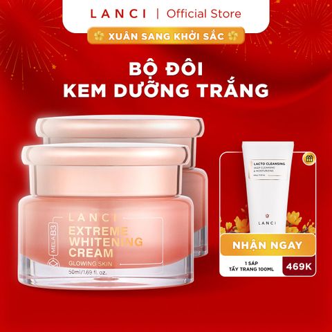 Bộ 2 Kem Dưỡng Trắng Da Chuyên Sâu LANCI (50ml x2)