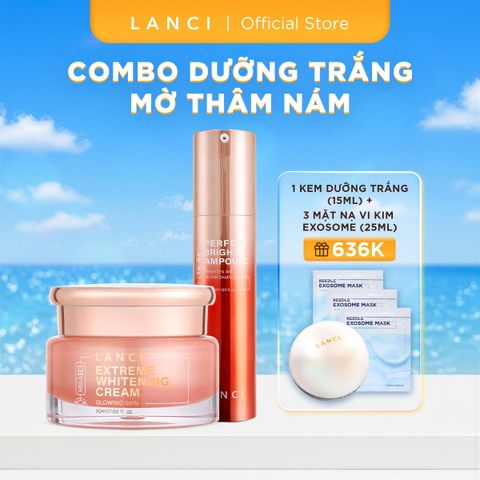 Bộ Dưỡng Trắng 3D-Brighty LANCI (Serum + Kem Dưỡng Trắng) 50ml