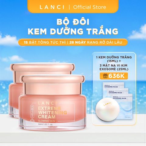 Bộ 2 Kem Dưỡng Trắng Da Chuyên Sâu LANCI (50ml x2)