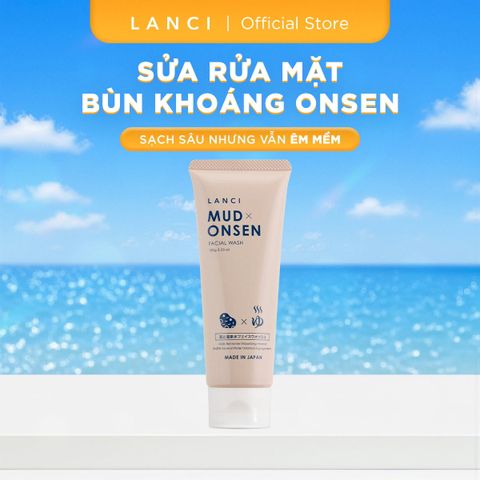 Sữa Rửa Mặt Bùn Khoáng Onsen LANCI Mud Onsen Facial Wash 100g