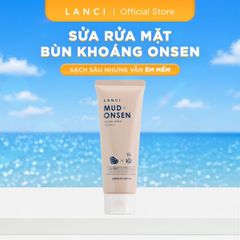 Sữa Rửa Mặt Bùn Khoáng Onsen LANCI Mud Onsen Facial Wash 100g