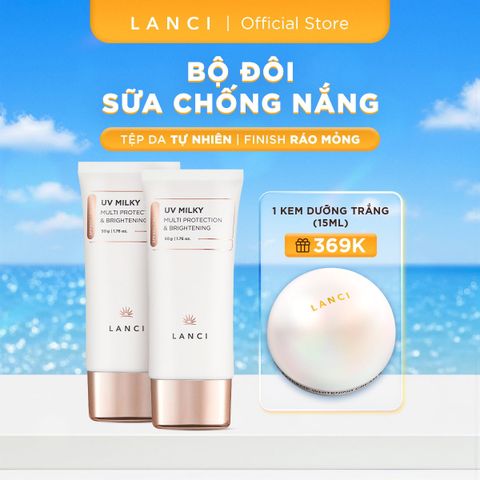 Bộ 2 Sữa Chống Nắng Dưỡng Ẩm LANCI (50ml x2)