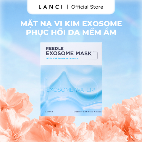 [1 miếng] Mặt Nạ Vi Kim Exosome LANCI Reedle Exosome Mask tái tạo và phục hồi, giúp da mềm mịn, căng bóng, đầy sức sống