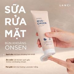 Sữa Rửa Mặt Bùn Khoáng Onsen LANCI Mud Onsen Facial Wash 100g