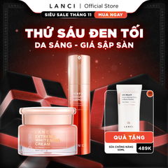 Combo Dưỡng Trắng 3D-Brighty LANCI (Serum + Kem Dưỡng Trắng) 50ml