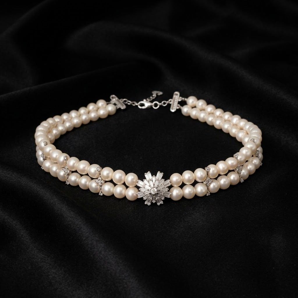 Chuỗi Trang Sức Ngọc Trai Elite Freshwater Trắng Hoàng Gia Pearl _ C2149