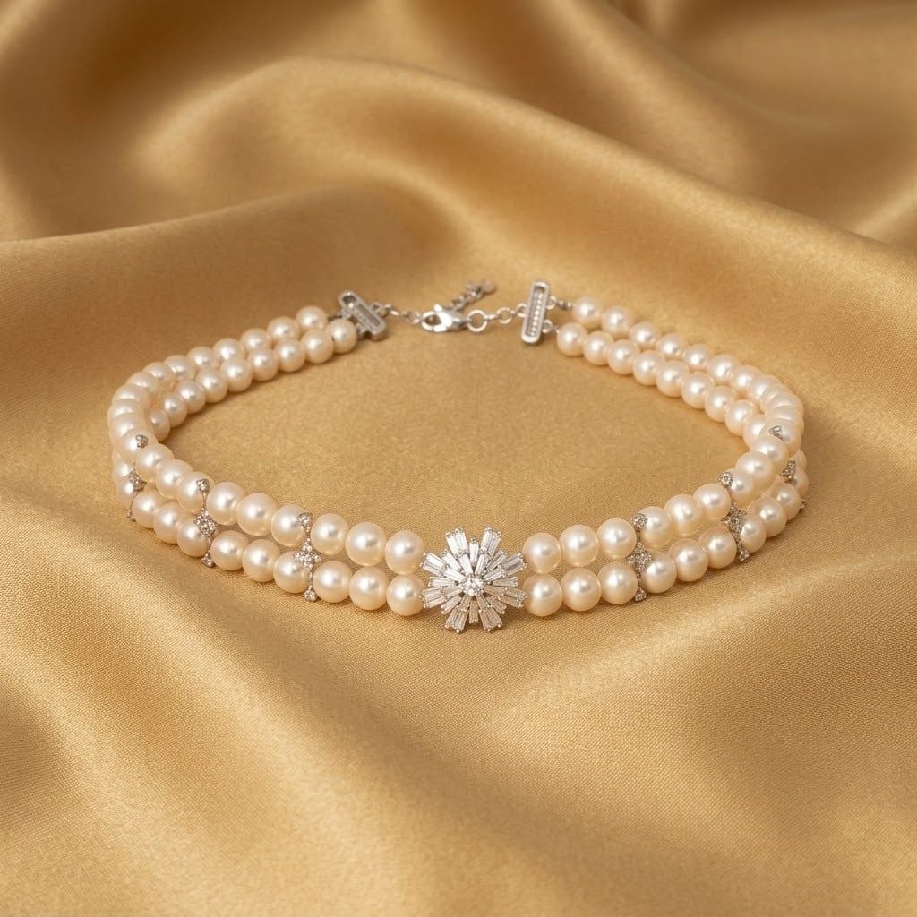 Chuỗi Trang Sức Ngọc Trai Elite Freshwater Trắng Hoàng Gia Pearl _ C2149