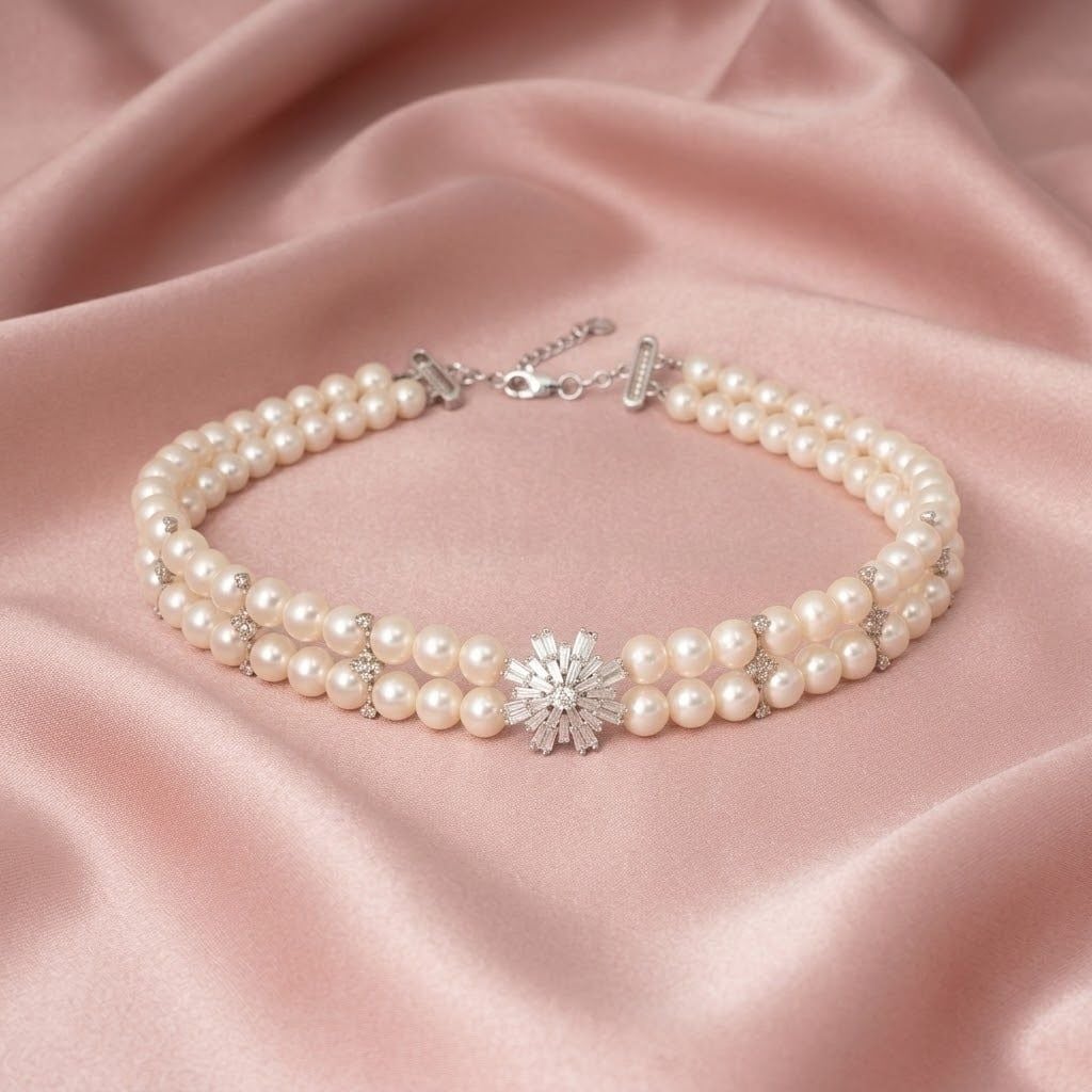 Chuỗi Trang Sức Ngọc Trai Elite Freshwater Trắng Hoàng Gia Pearl _ C2149