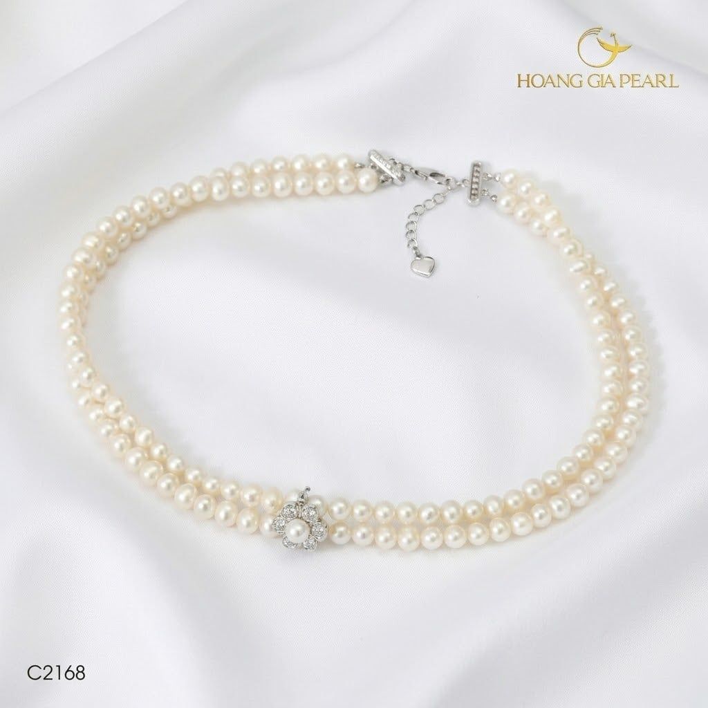 Chuỗi Trang Sức Ngọc Trai Regal Freshwater Trắng Hoàng Gia Pearl _ C2168