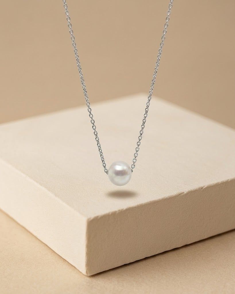 Dây Chuyền Trang Sức Ngọc Trai The Muse Freshwater Trắng Hoàng Gia Pearl _ N1017