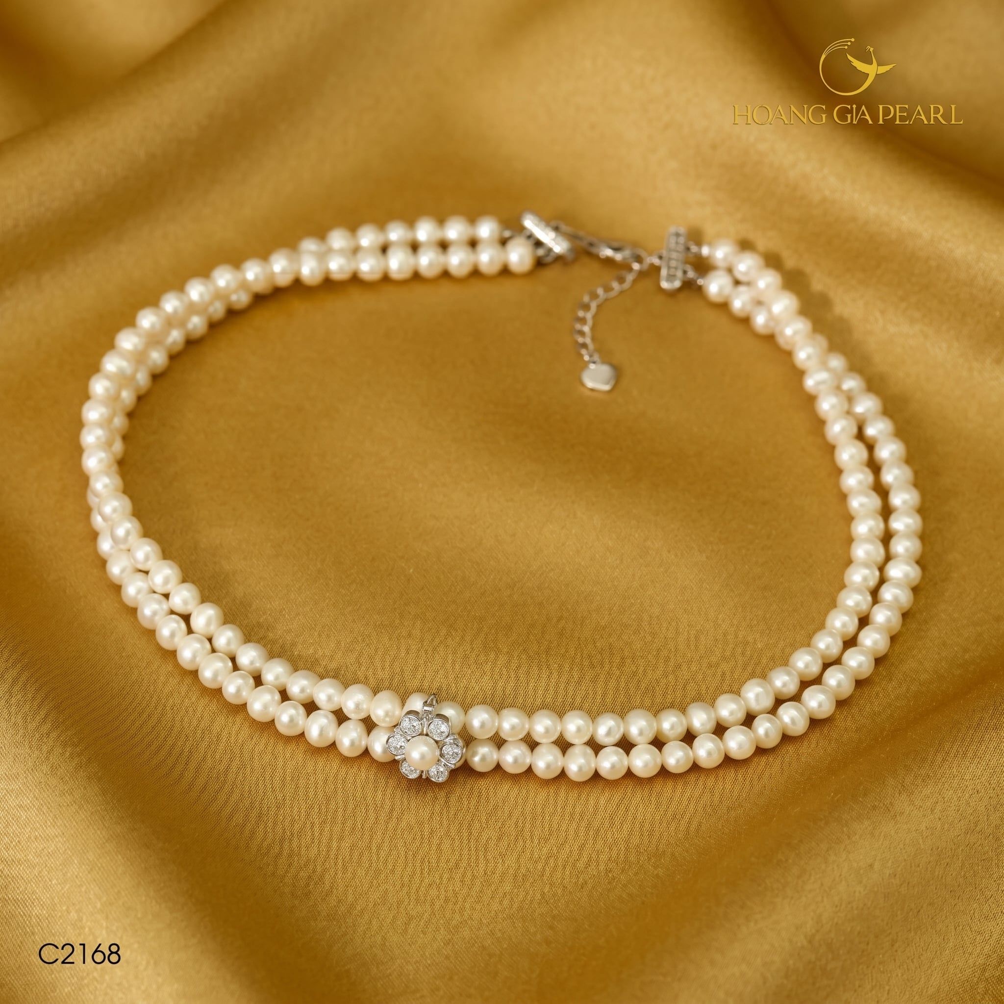 Chuỗi Trang Sức Ngọc Trai Regal Freshwater Trắng Hoàng Gia Pearl _ C2168