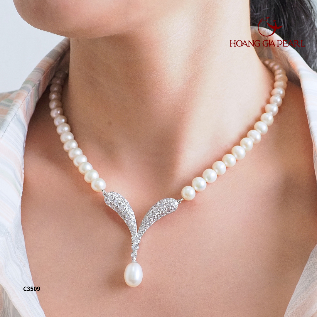 Chuỗi cổ ngọc trai C3509