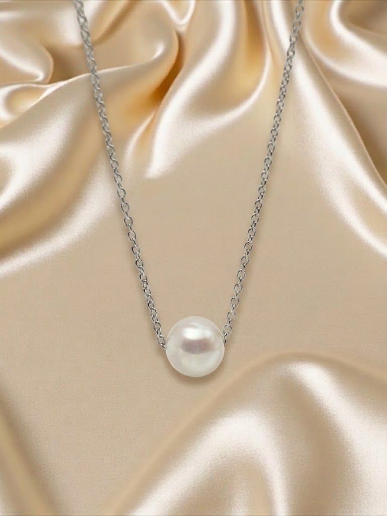 Dây Chuyền Trang Sức Ngọc Trai The Muse Freshwater Trắng Hoàng Gia Pearl _ N1017