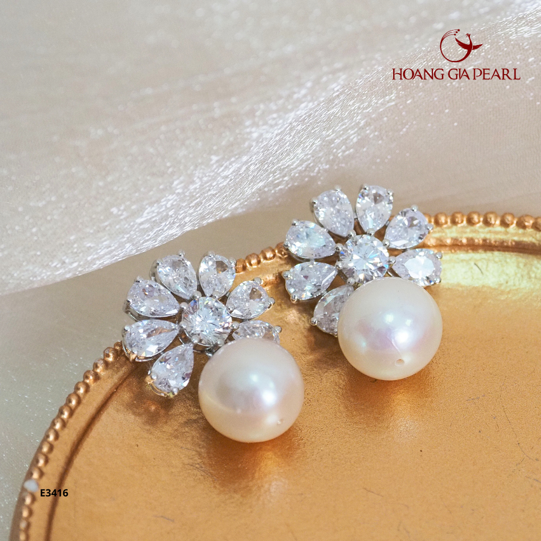 Bông tai ngọc trai E3416