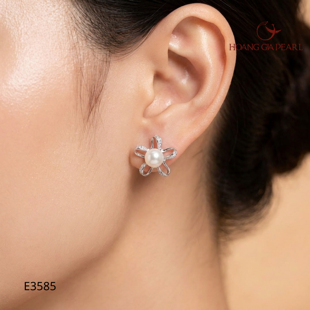 Bông tai ngọc trai E3585
