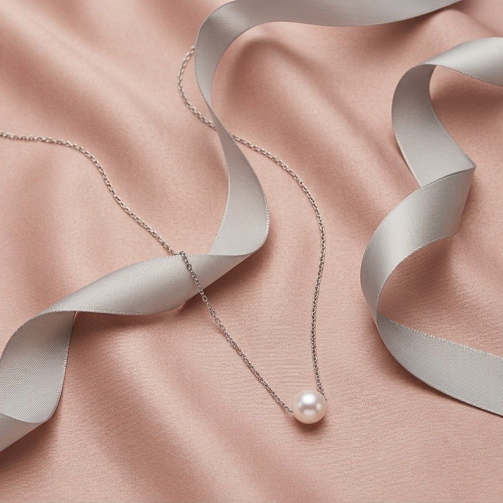 Dây Chuyền Trang Sức Ngọc Trai The Muse Freshwater Trắng Hoàng Gia Pearl _ N1017