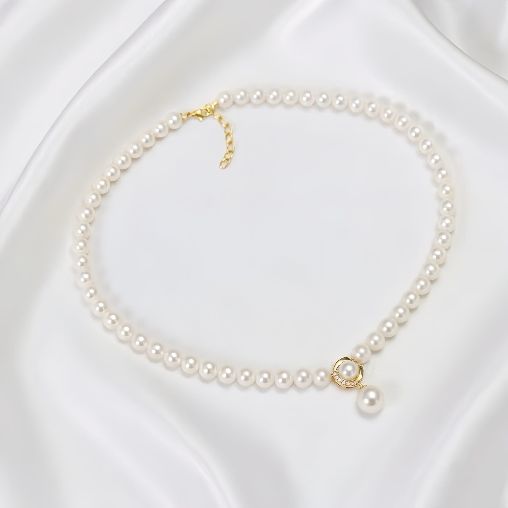 Chuỗi Trang Sức Ngọc Trai Royale Freshwater Trắng Hoàng Gia Pearl _ C1827