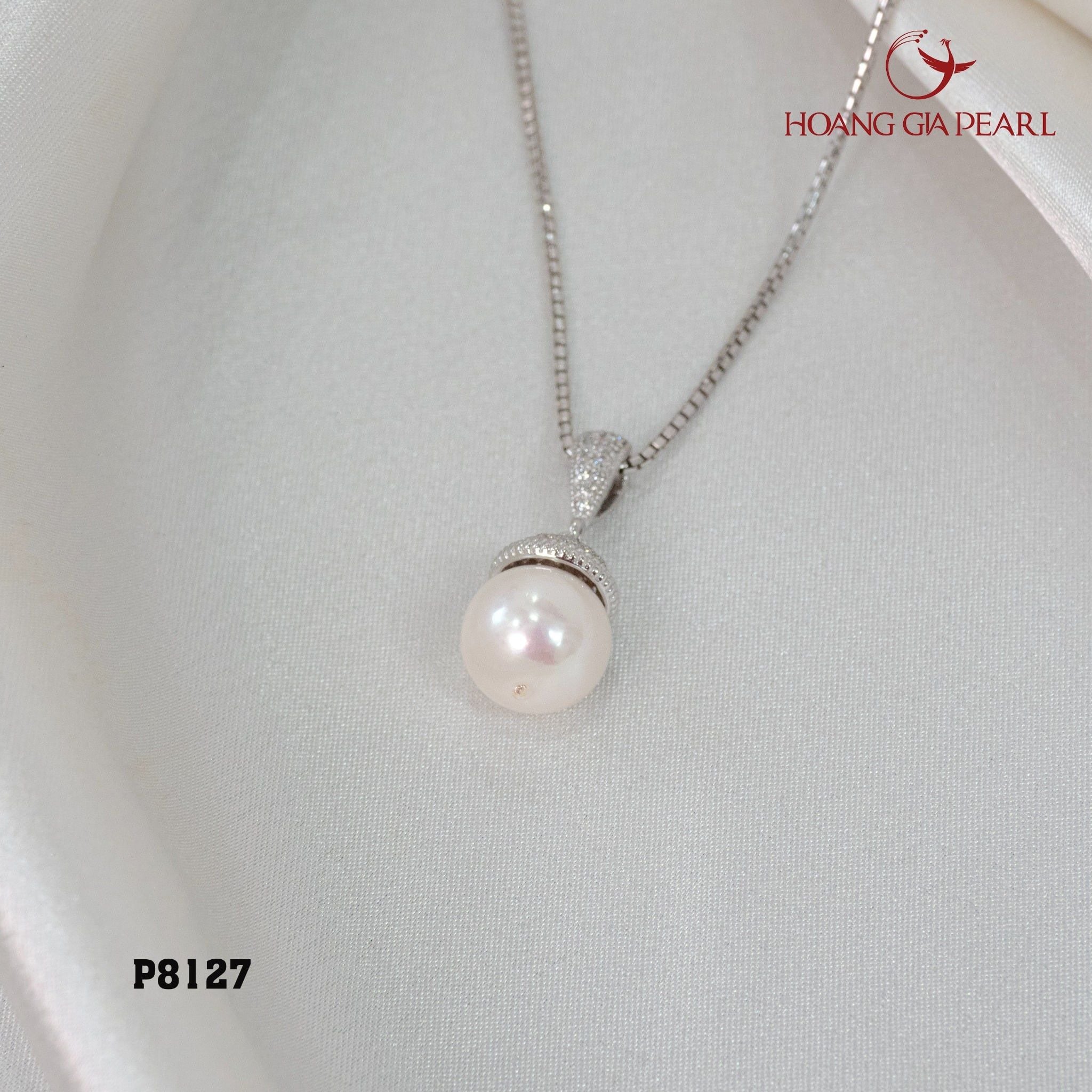 MẶT DÂY CHUYỀN NGỌC TRAI P8127