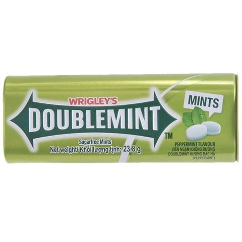 Kẹo ngậm Doublemint peppermint túyp 35 viên