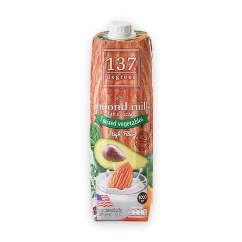 137 Degrees Sữa Hạnh Nhân Bơ & Rau Củ 1L