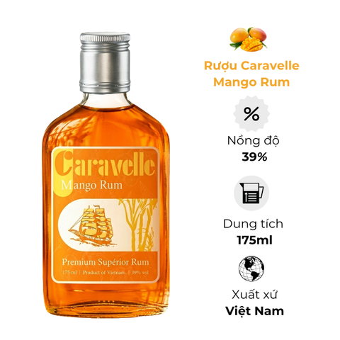 Caravelle Mango Rum 175ml 39%