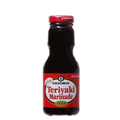 Sốt tẩm ướp Teriyaki đậm đặc hiệu Kikkoman (chai thủy tinh) 250ml