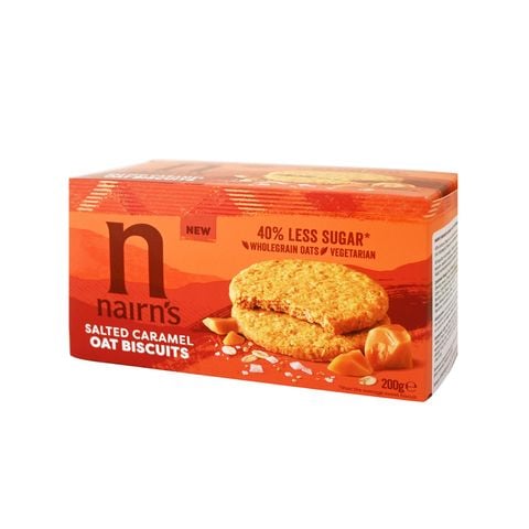 Bánh quy yến mạch Caramel muối Nairns 200g