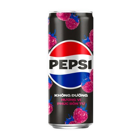 Pepsi Không Calo Vị Phúc Bồn Tử 320ml
