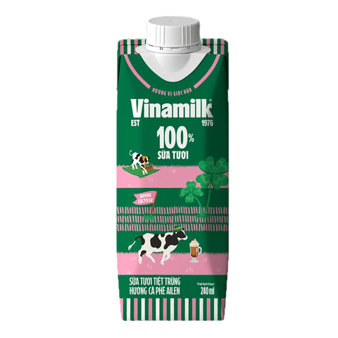 Sữa Tươi Tiệt Trùng Vinamilk Hương Cà Phê Ailen 240ml
