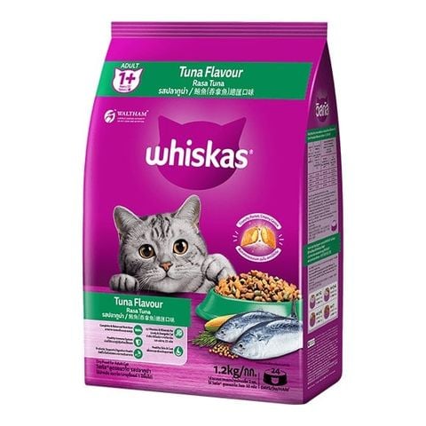Thức Ăn Cho Mèo Lớn Whiskas Vị Cá Ngừ 1.2kg