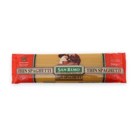 Mì Spaghetti sợi mảnh San Remo No.4 500gr