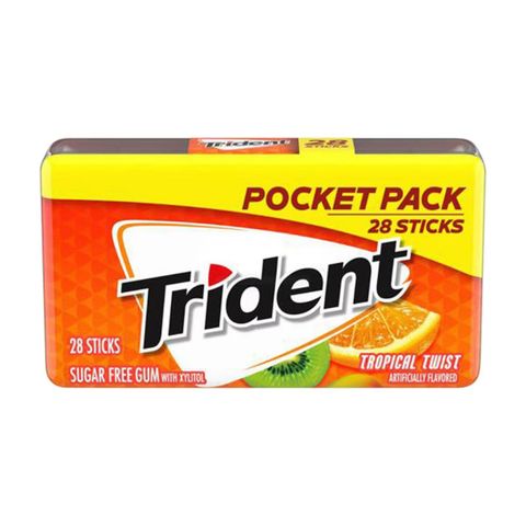 Kẹo gum Trident không đường Vị trái cây nhiệt đới (28 tép)