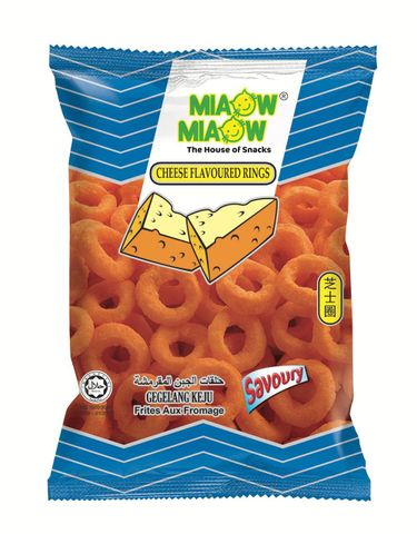 Snack Cheese Rings 60gr Miaow Miaow