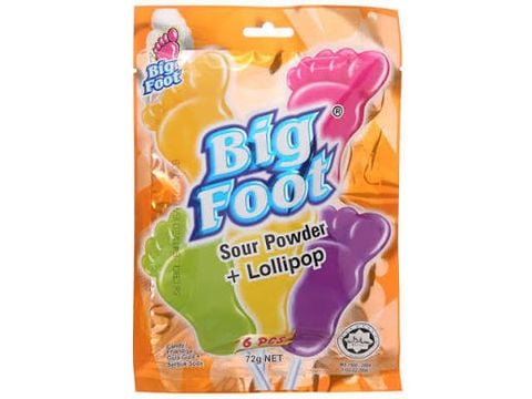 Kẹo que trái cây Big Foot 72g ( có bột chua)