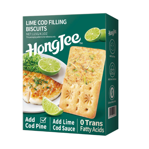 Bánh quy nhân cá tuyết sốt chanh HongJee 115g