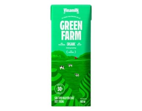 Sữa Tươi Tiệt Trùng Vinamilk Green Farm Organic 180ml